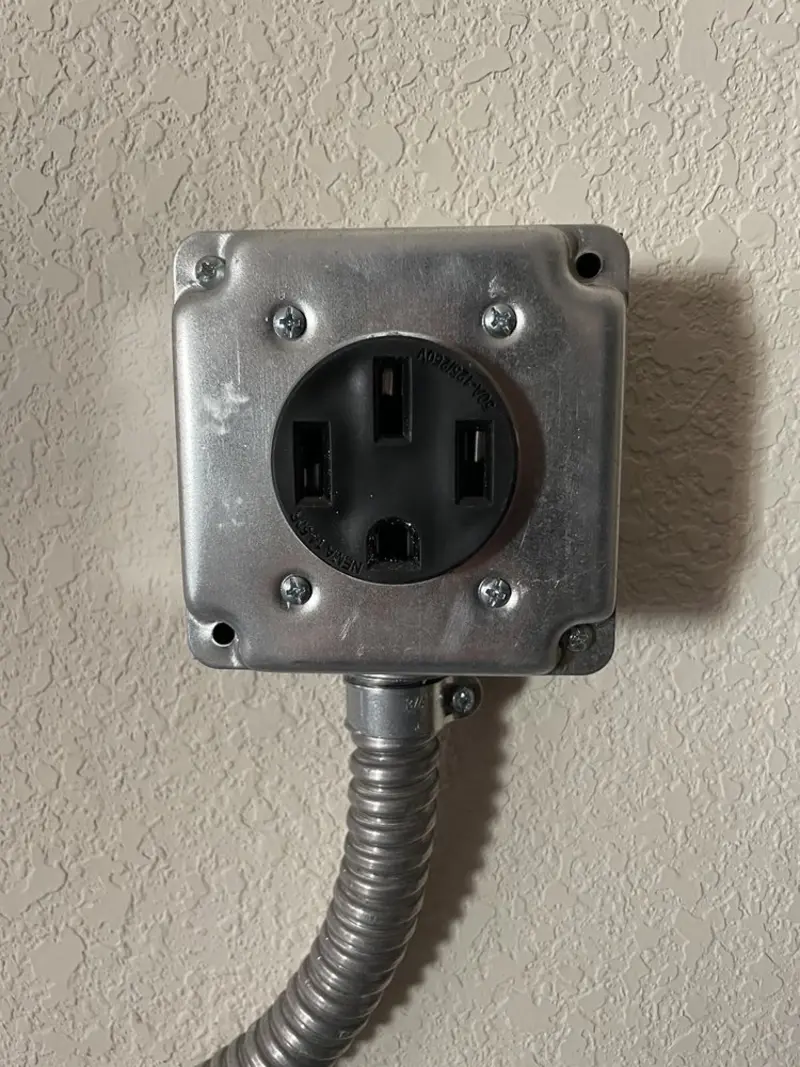 NEMA 14-50 outlet installed for Smart Home Electrical in Clyde